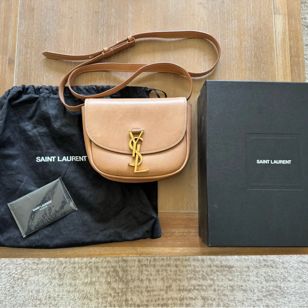 YSL Yves Saint Laurent Kaia Bag Small in Tan - Picture 1 of 6